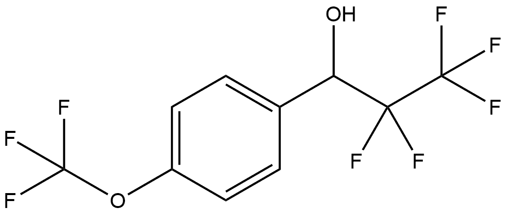 α-(1,1,2,2,2-Pentafluoroethyl)-4-(trifluoromethoxy)benzenemethanol Structure