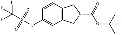 2H-Isoindole-2-carboxylic acid, 1,3-dihydro-5-[[(trifluoromethyl)sulfonyl]oxy]-, 1,1-dimethylethyl ester Structure