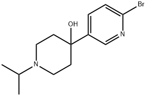 4-(6-Bromo-3-pyridinyl)-1-(1-methylethyl)-4-piperidinol Struktur