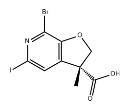 2639203-60-2 (3R)-7-溴-2,3-二氢-5-碘-3-甲基呋喃并[2,3-C]吡啶-3-羧酸