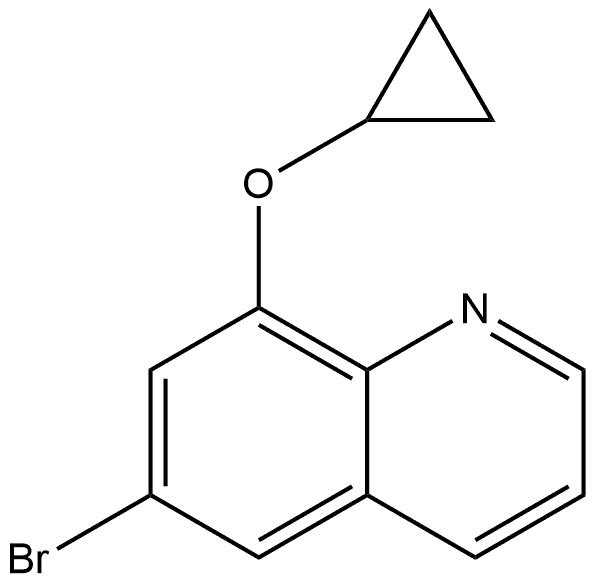 6-bromo-8-(cyclopropoxy)quinoline 结构式