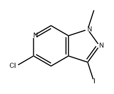 1H-Pyrazolo[3,4-c]pyridine, 5-chloro-3-iodo-1-methyl- Struktur