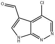 4-氯-7H-吡咯并[2,3-C]哒嗪-5-甲醛, 2639294-41-8, 结构式