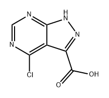 1H-Pyrazolo[3,4-d]pyrimidine-3-carboxylic acid, 4-chloro- Structure