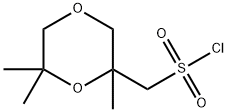 (2,6,6-trimethyl-1,4-dioxan-2-yl)methanesulfonyl chloride Struktur