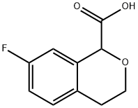 7-fluoro-3,4-dihydro-1H-2-benzopyran-1-carboxylic acid Structure