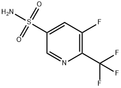 5-fluoro-6-(trifluoromethyl)pyridine-3-sulfonamide Struktur