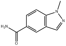 1-甲基-1H-吲唑-5-甲酰胺,2639439-85-1,结构式