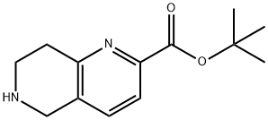 1,6-Naphthyridine-2-carboxylic acid, 5,6,7,8-tetrahydro-, 1,1-dimethylethyl ester Structure