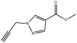 1H-Pyrazole-4-carboxylic acid, 1-(2-propyn-1-yl)-, methyl ester Structure