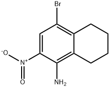 4-bromo-2-nitro-5,6,7,8-tetrahydronaphthalen-1-a
mine Structure