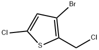 3-bromo-5-chloro-2-(chloromethyl)thiophene Structure