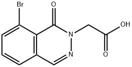 2-(8-bromo-1-oxo-1,2-dihydrophthalazin-2-yl)acetic acid,2639455-70-0,结构式