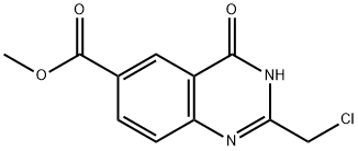 methyl 2-(chloromethyl)-4-oxo-3,4-dihydroquinazoline-6-carboxylate Structure