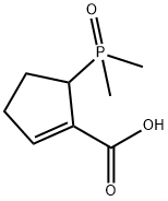 5-(dimethylphosphoryl)cyclopent-1-ene-1-carboxylic acid Struktur