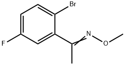 1-(2-bromo-5-fluorophenyl)ethylidene](methoxy)amine Structure