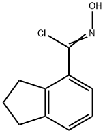 N-hydroxy-2,3-dihydro-1H-indene-4-carbonimidoyl chloride Struktur