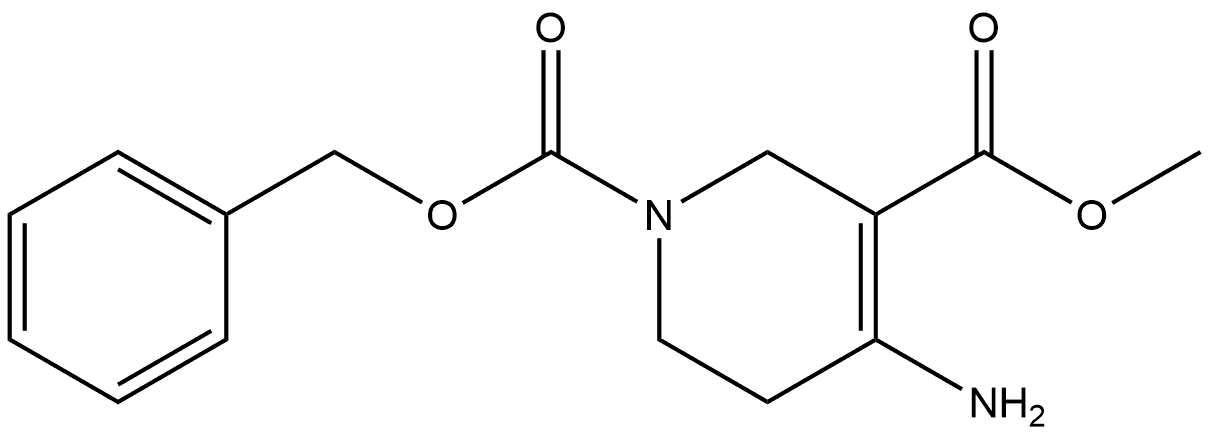 1-Benzyl 3-methyl 4-amino-5,6-dihydropyridine-1,3(2H)-dicarboxylate Struktur