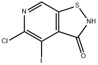 Isothiazolo[5,4-c]pyridin-3(2H)-one, 5-chloro-4-iodo- Structure