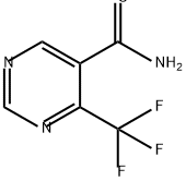 4-(三氟甲基)嘧啶-5-甲酰胺 结构式