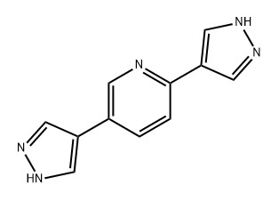 2,5-双(1H-吡唑-4-基)吡啶,2639642-05-8,结构式