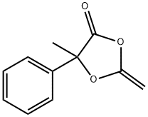 5-甲基-2-亚甲基-5-苯基-1,3-二氧戊环-4-酮 结构式