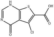 5-氯-4-氧代-1,4-二氢噻吩并[2,3-D]嘧啶-6-羧酸, 2639902-05-7, 结构式