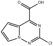 Pyrrolo[2,1-f][1,2,4]triazine-4-carboxylic acid, 2-chloro- Struktur