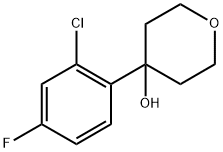 4-(2-chloro-4-fluorophenyl)tetrahydro-2H-pyran-4-ol Structure