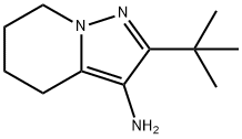 Pyrazolo[1,5-a]pyridin-3-amine, 2-(1,1-dimethylethyl)-4,5,6,7-tetrahydro- Struktur