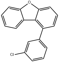 Dibenzofuran, 1-(3-chlorophenyl)- Structure