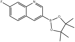 Quinoline, 7-fluoro-3-(4,4,5,5-tetramethyl-1,3,2-dioxaborolan-2-yl)- Struktur