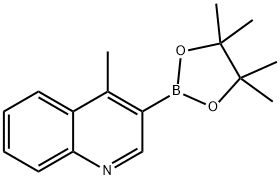 4-Methyl-3-(4,4,5,5-tetramethyl-1,3,2-dioxaborolan-2-yl)quinoline Struktur