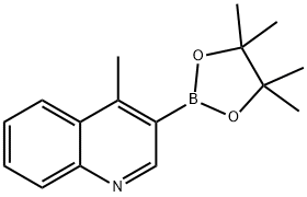 4-甲基-3-(4,4,5,5-四甲基-1,3,2-二氧硼杂环戊烷-2-基)喹啉,2640496-86-0,结构式