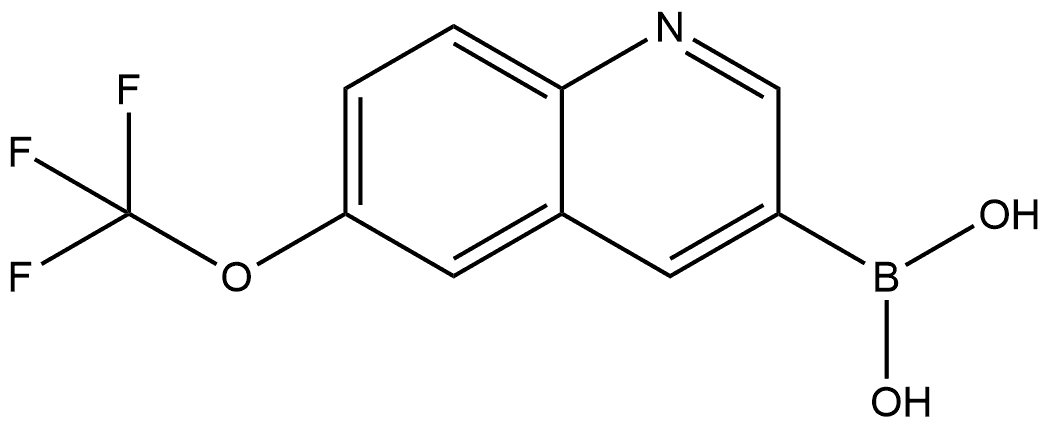 6-(trifluoromethoxy)-3-quinolyl]boronic acid Structure