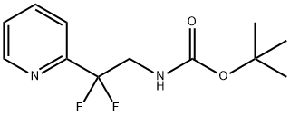 Carbamic acid, N-[2,2-difluoro-2-(2-pyridinyl)ethyl]-, 1,1-dimethylethyl ester,2640715-05-3,结构式