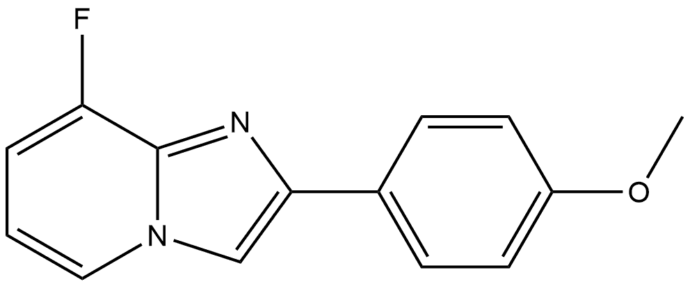 8-Fluoro-2-(4-methoxyphenyl)imidazo[1,2-a]pyridine Structure