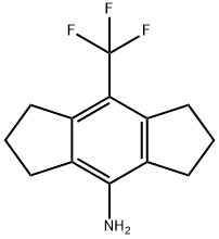 s-Indacen-4-amine, 1,2,3,5,6,7-hexahydro-8-(trifluoromethyl)- Structure