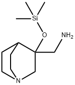 1-Azabicyclo[2.2.2]octane-3-methanamine, 3-[(trimethylsilyl)oxy]- Structure