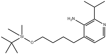 4-(4-((叔丁基二甲基甲硅烷基)氧基)丁基)-2-异丙基吡啶-3-胺,2641027-44-1,结构式
