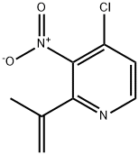 Pyridine, 4-chloro-2-(1-methylethenyl)-3-nitro- Structure