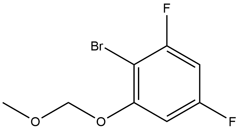 2-溴-1,5-二氟-3-(甲氧基甲氧基)苯 结构式