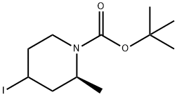 1-Piperidinecarboxylic acid, 4-iodo-2-methyl-, 1,1-dimethylethyl ester, (2S)- Struktur