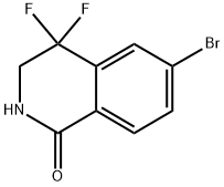 6-溴-4,4-二氟-3,4-二氢异喹啉-1(2H)-酮, 2641136-22-1, 结构式