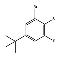 1-溴-5-(叔丁基)-2-氯-3-氟苯 结构式