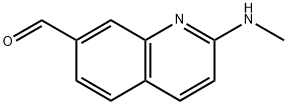 7-Quinolinecarboxaldehyde, 2-(methylamino)- Structure