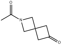 2-乙酰基-2-氮杂螺[3.3]庚烷-6-酮 结构式