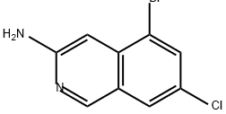 3-Isoquinolinamine, 5-bromo-7-chloro- Struktur