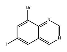 Quinazoline, 8-bromo-6-iodo- 化学構造式