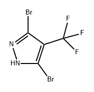 1H-Pyrazole, 3,5-dibromo-4-(trifluoromethyl)- Structure